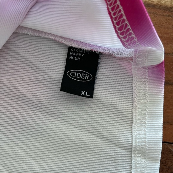 pink polka dot cross top - Picture 2 of 2